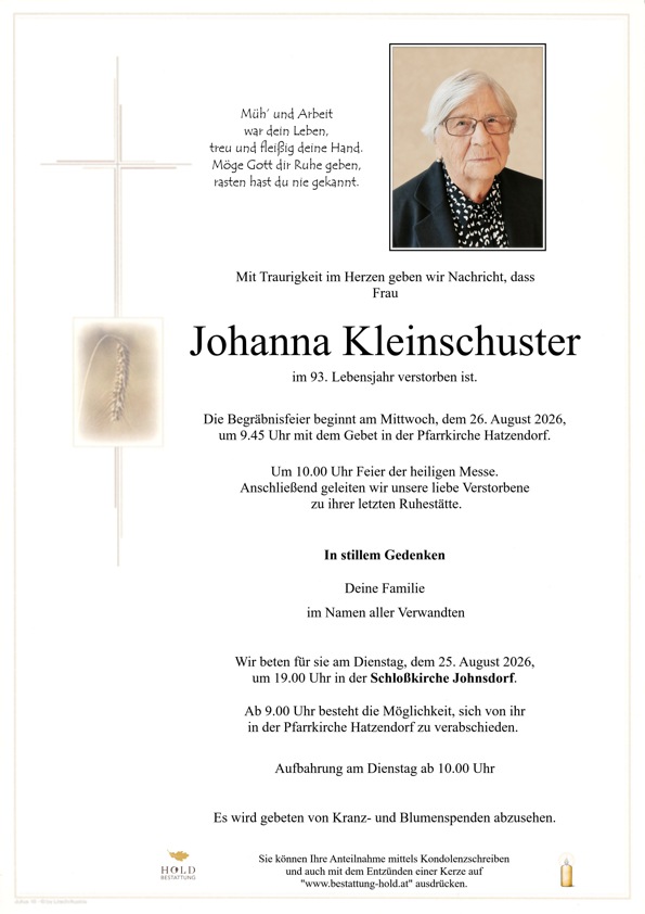 Parte Johanna Kleinschuster